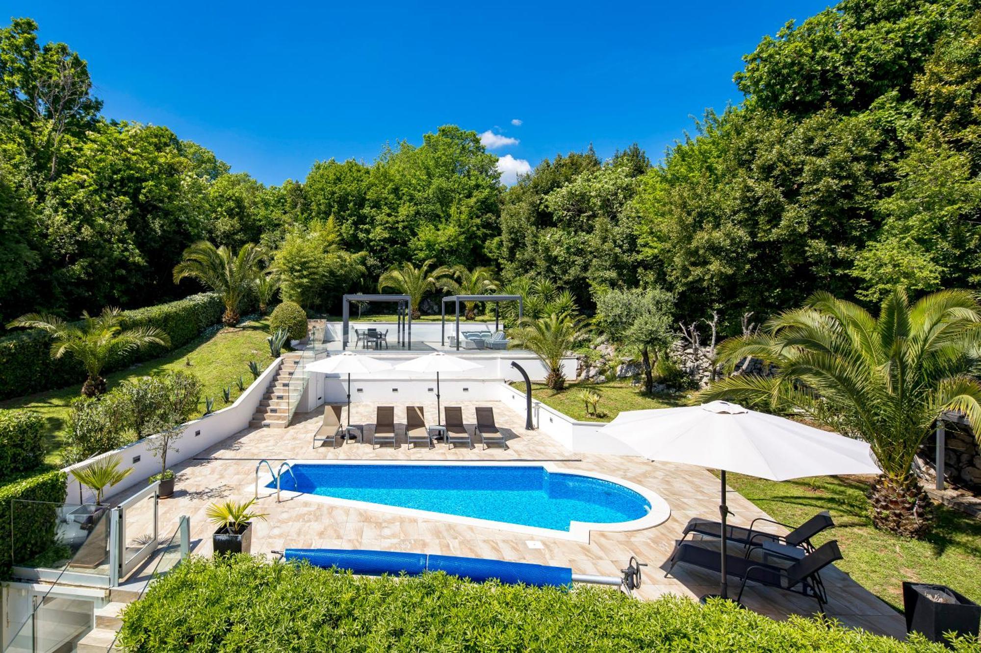 Villa Garden Apartment With Pool Opatija Extérieur photo