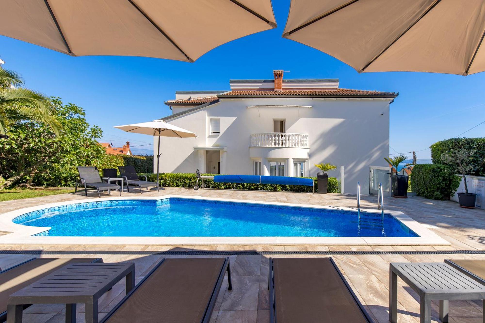 Villa Garden Apartment With Pool Opatija Extérieur photo