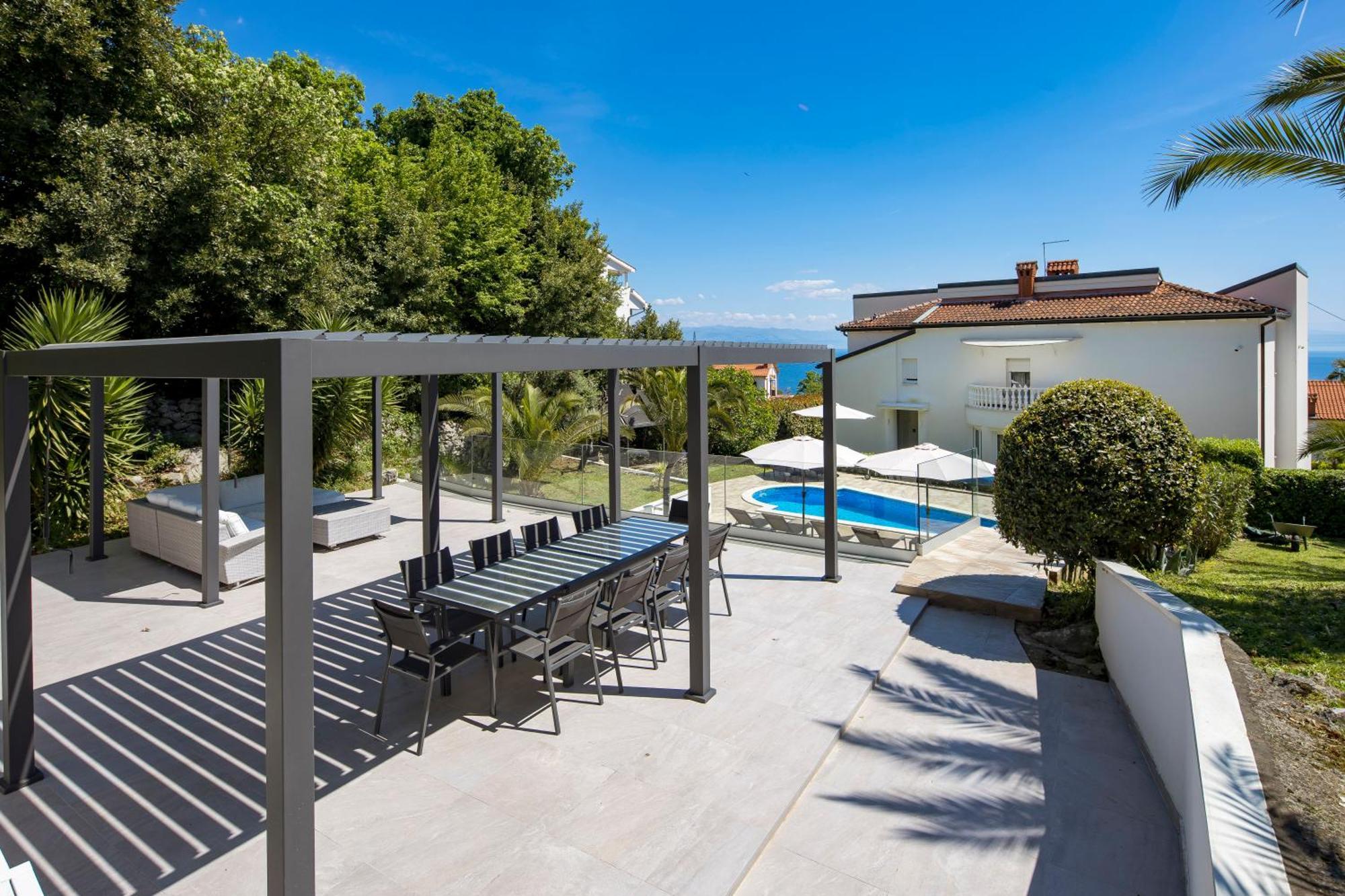 Villa Garden Apartment With Pool Opatija Extérieur photo